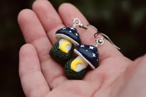 Midnight Mushie Earrings