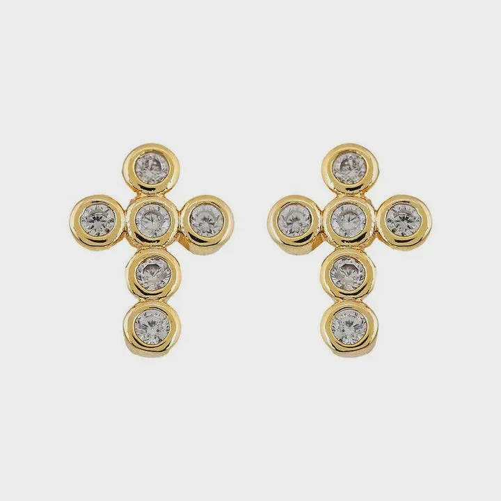 MIMI MINI CROSS STUDS