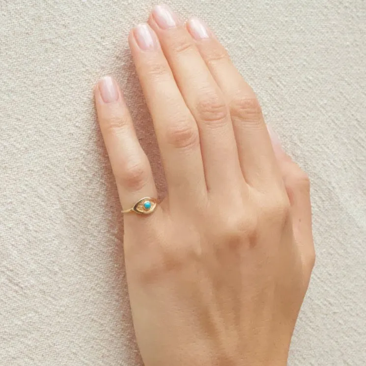 Mini Evil Eye Ring