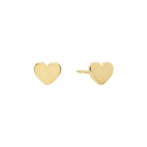 Mini Heart Stud Earring 14K