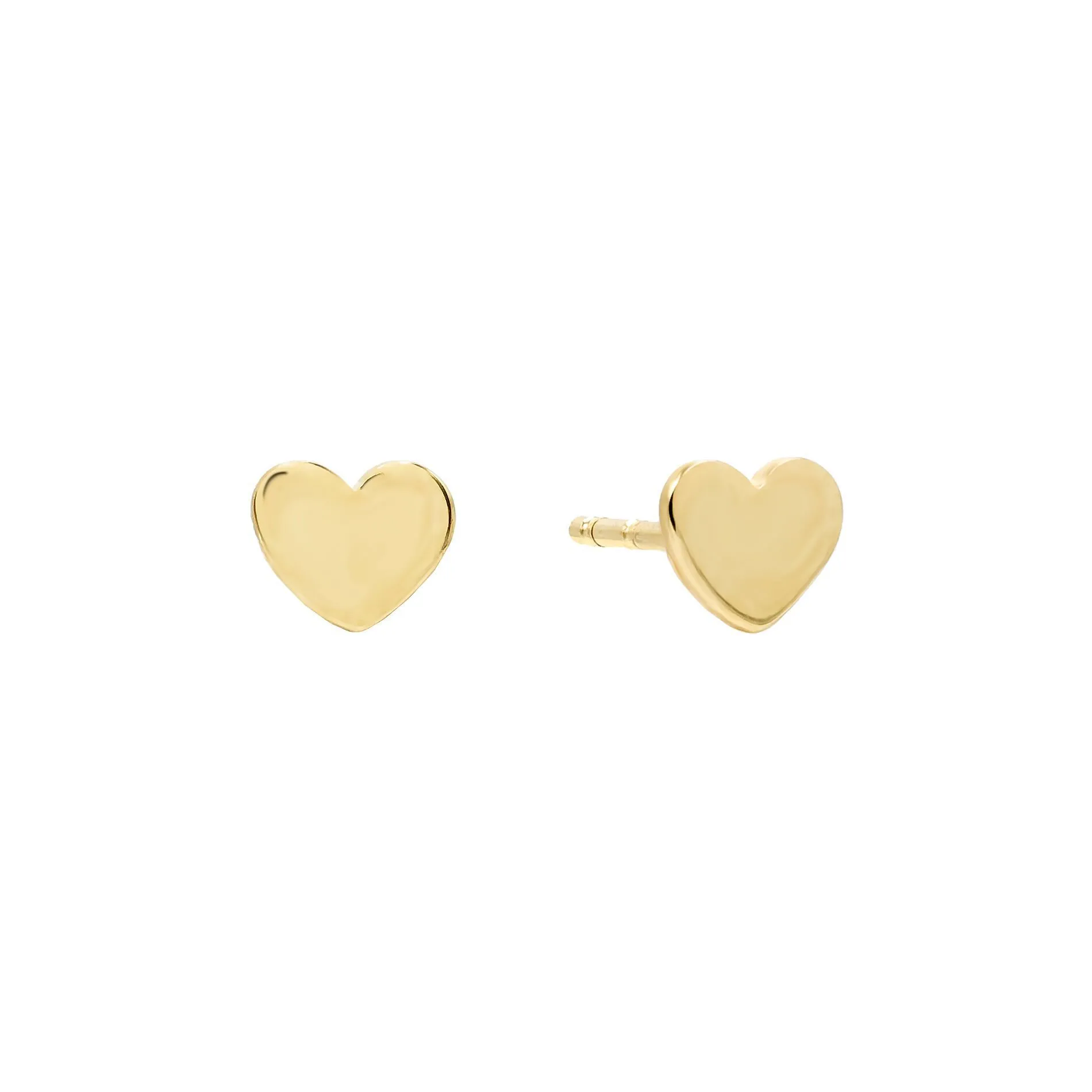 Mini Heart Stud Earring 14K