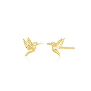 Mini Hummingbird Stud Earring