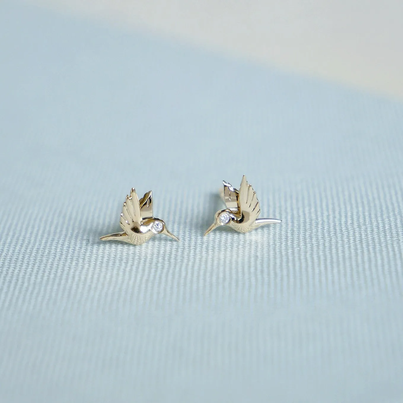 Mini Hummingbird Stud Earring