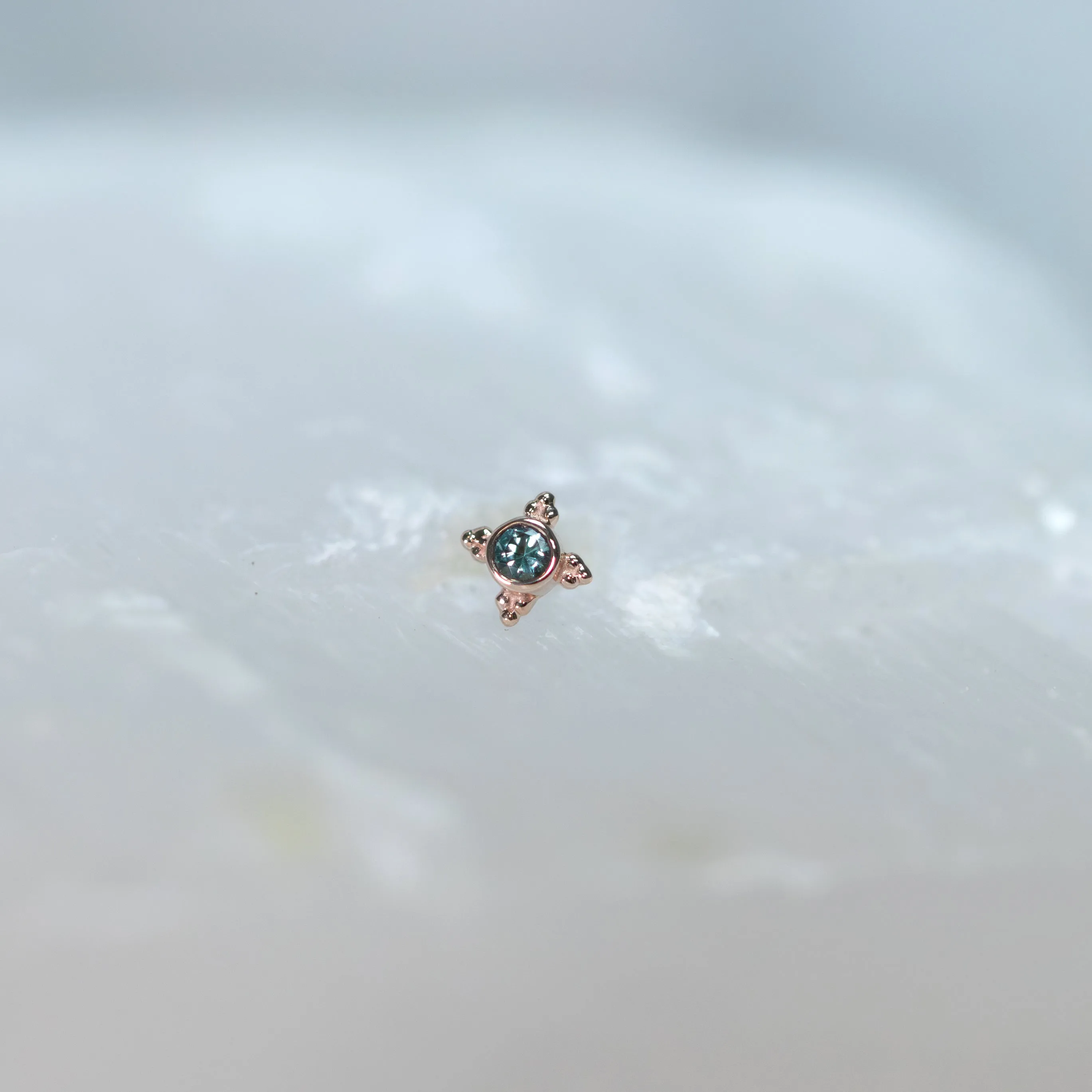 Mini Kandy with Seafoam Tourmaline Threadless End