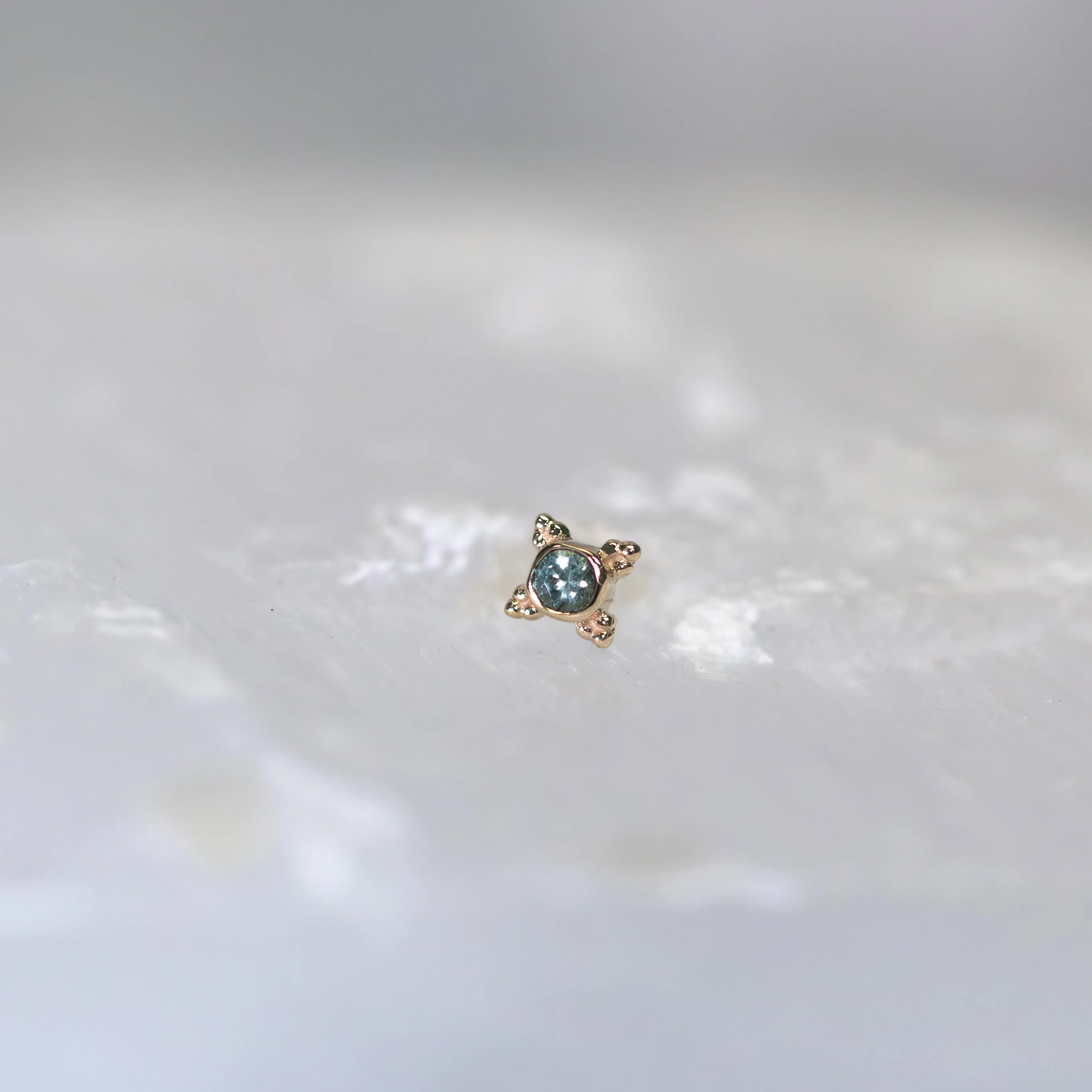 Mini Kandy with Seafoam Tourmaline Threadless End