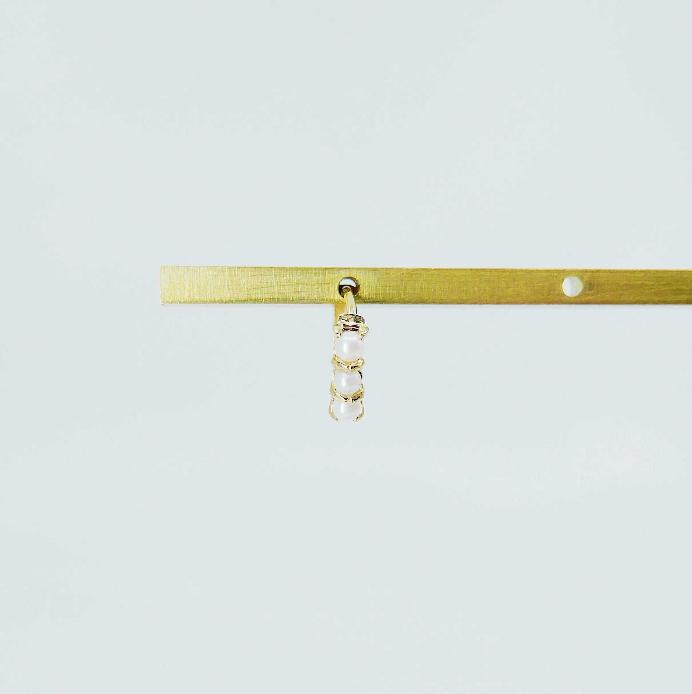 Mini Pearl Hoop