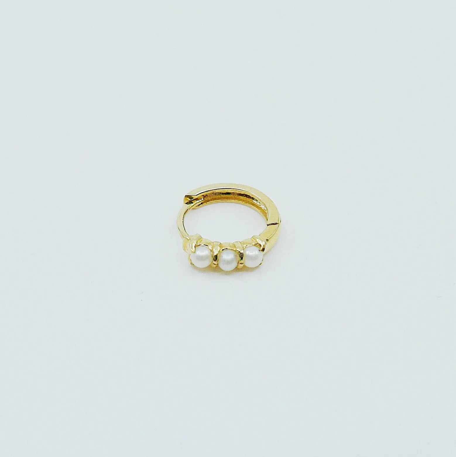 Mini Pearl Hoop
