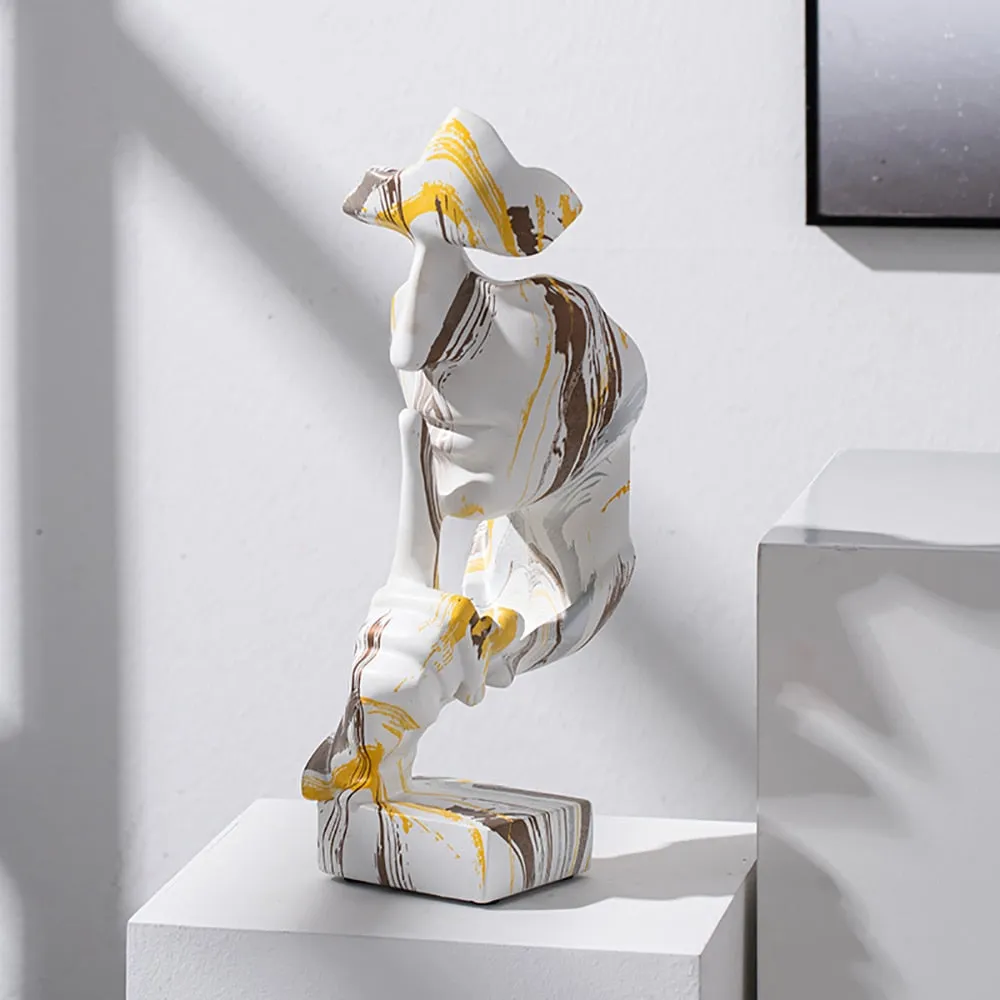 Modern Art Abstract Camouflage Sculpture