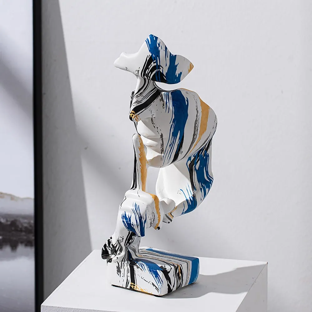 Modern Art Abstract Camouflage Sculpture