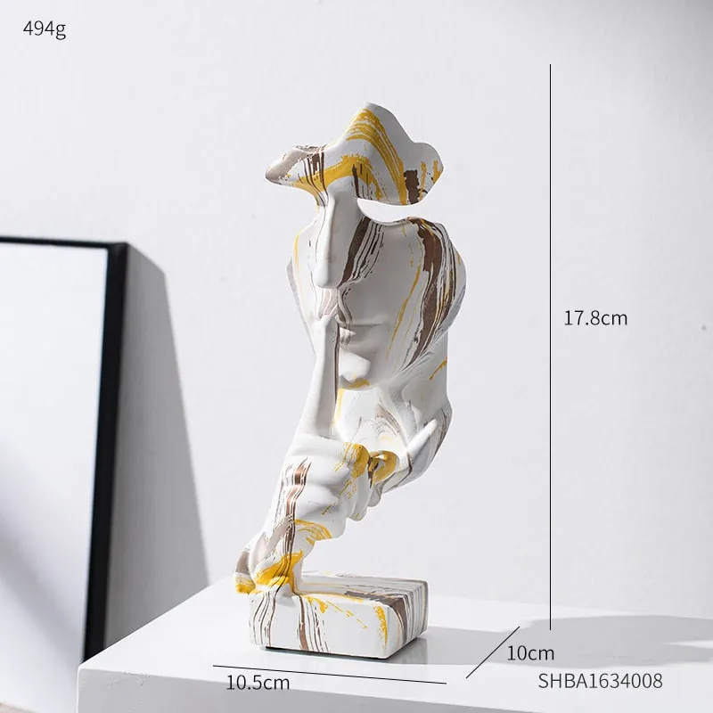 Modern Art Abstract Camouflage Sculpture