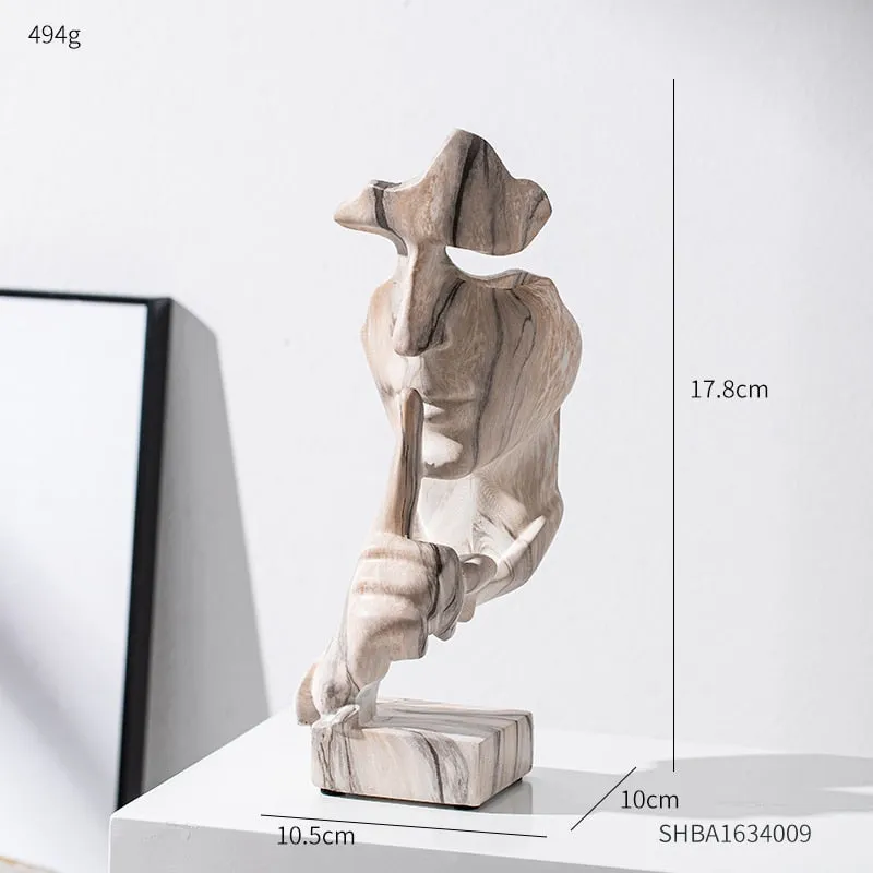 Modern Art Abstract Camouflage Sculpture