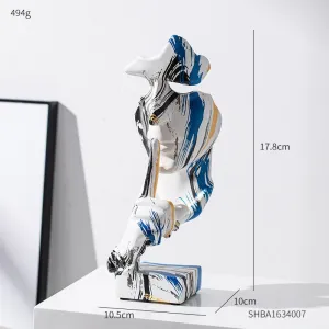 Modern Art Abstract Camouflage Sculpture