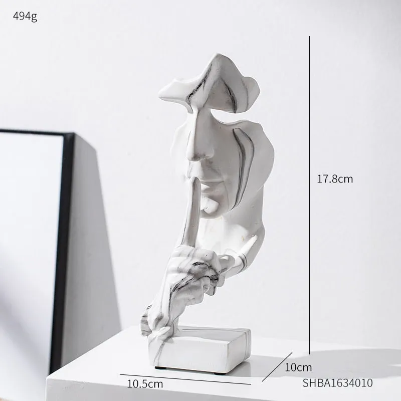 Modern Art Abstract Camouflage Sculpture