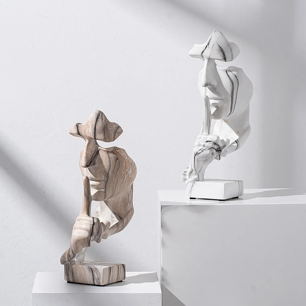 Modern Art Abstract Camouflage Sculpture