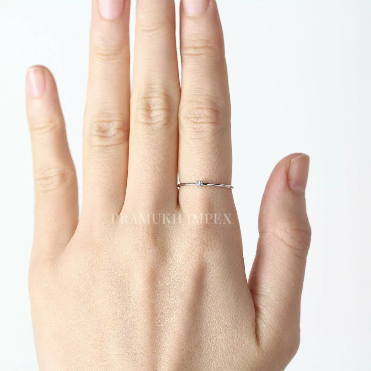 Moissanite Engagement Ring Sterling Silver Vintage Thin Stacking Ring for Women Diamond wedding Bridal anniversary Gifts for Her