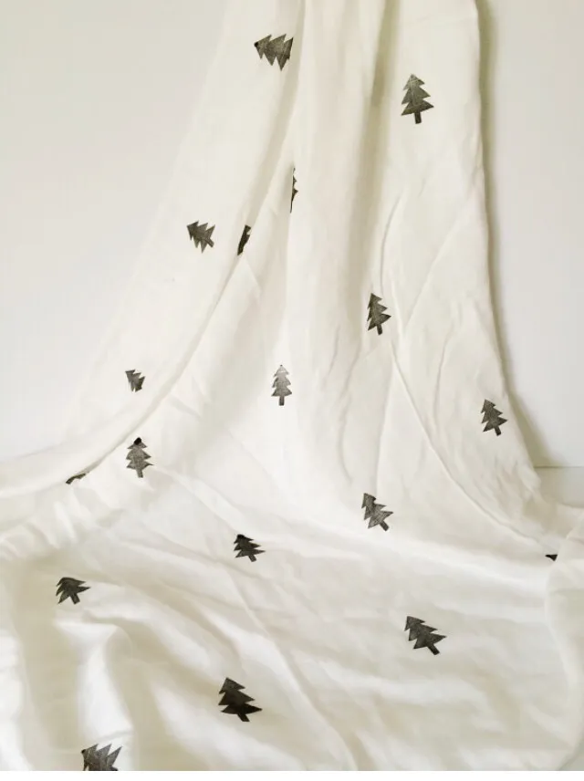 Monochrome Forest Swaddle