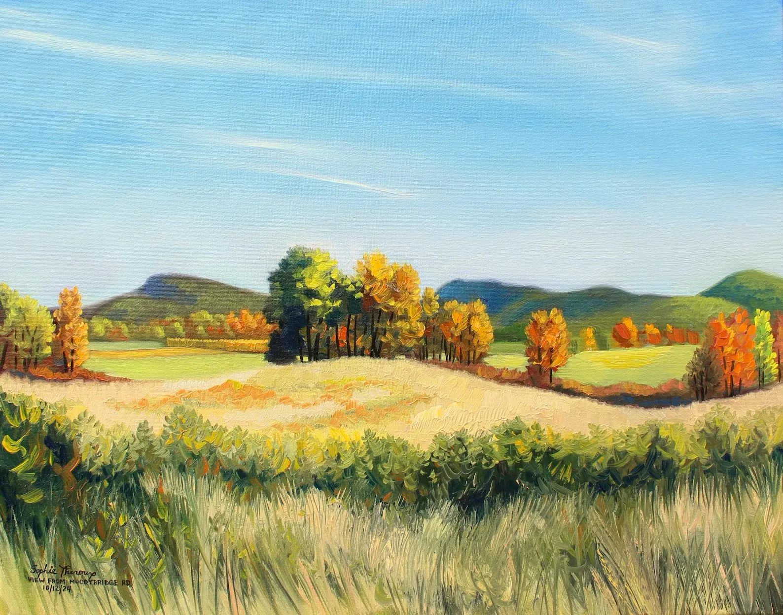 Mount Holyoke from Bridge Road, Hadley MA 11x14 Print