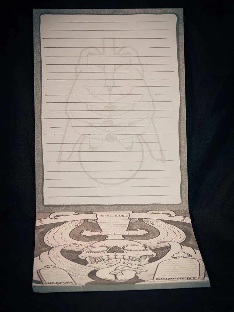 Mörk Borg Character Sheets Pad