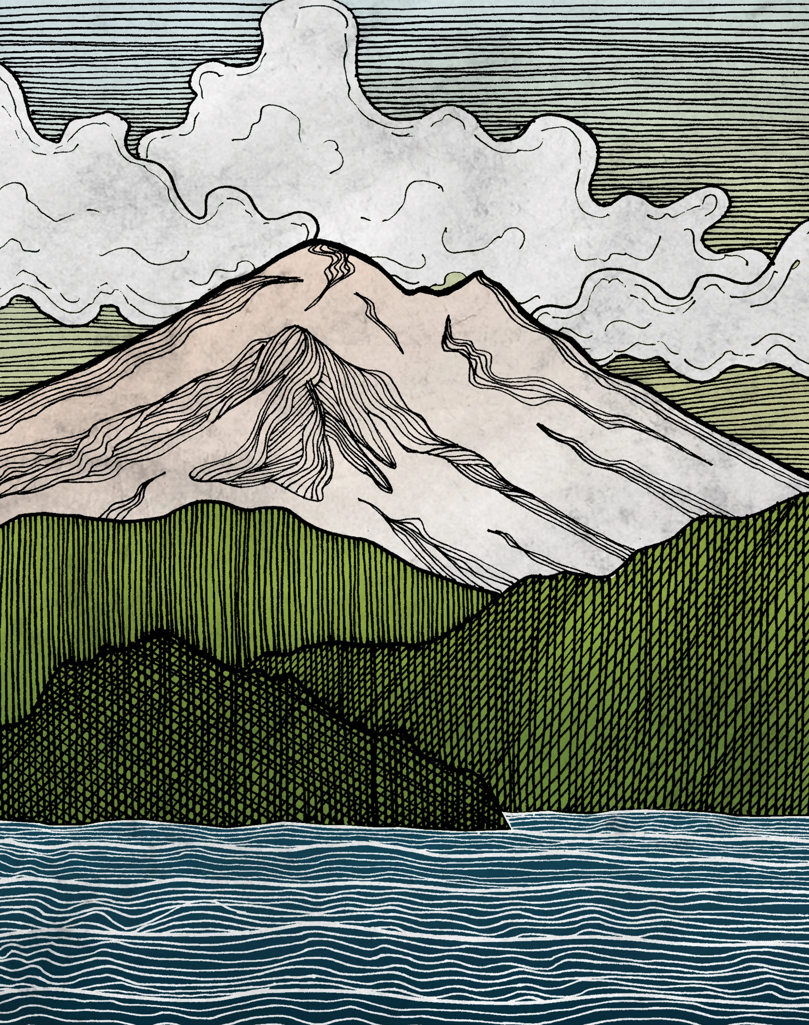 Mt Baker Print