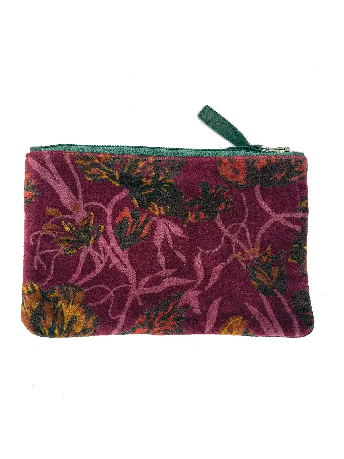 Napoli Velvet Pouch Tulips Beet