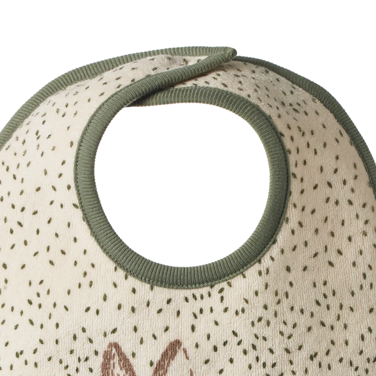 NATURE BABY REVERSIBLE BIB RABBITTY 0-6M