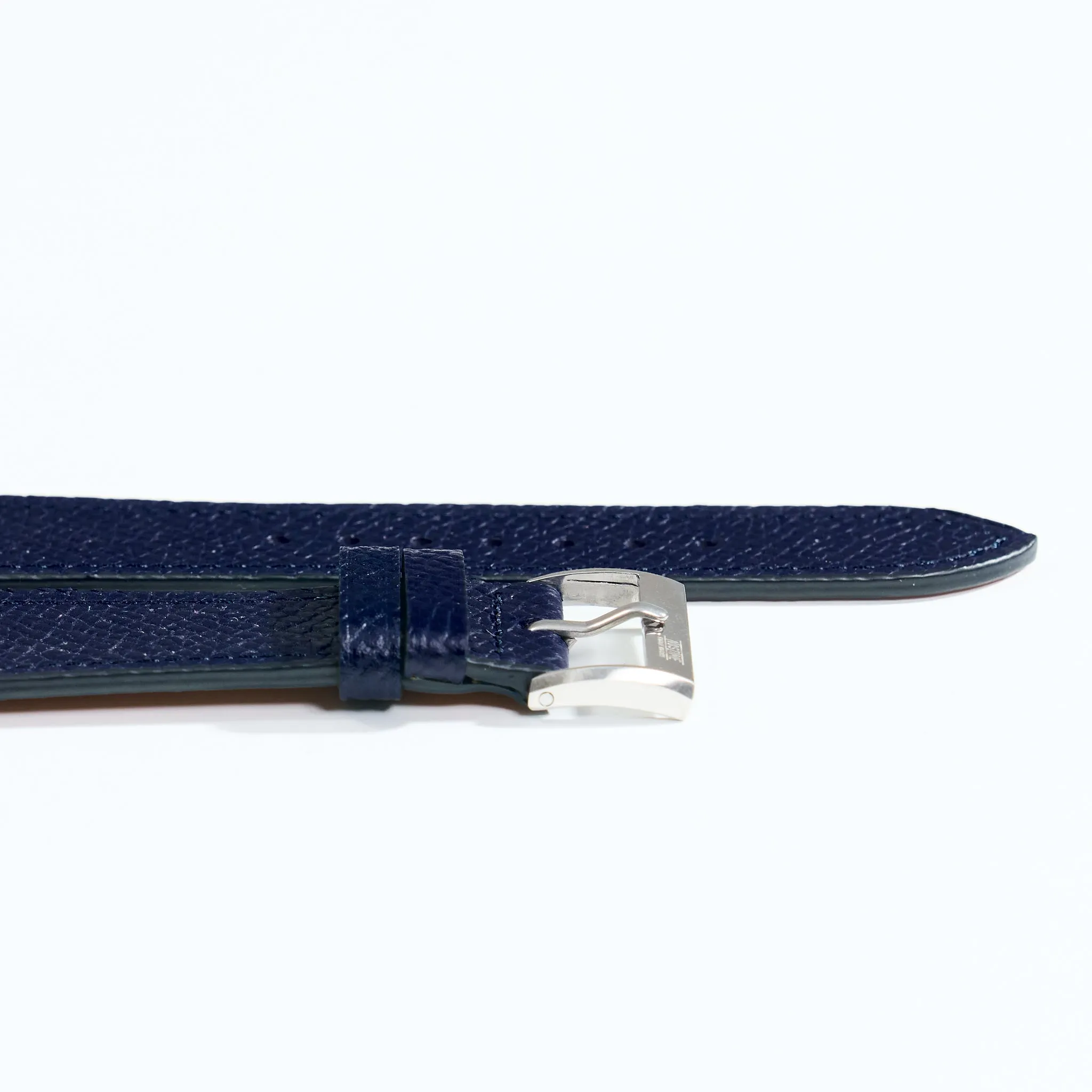 NAVY GRAINED CALF STANDARD STRAP