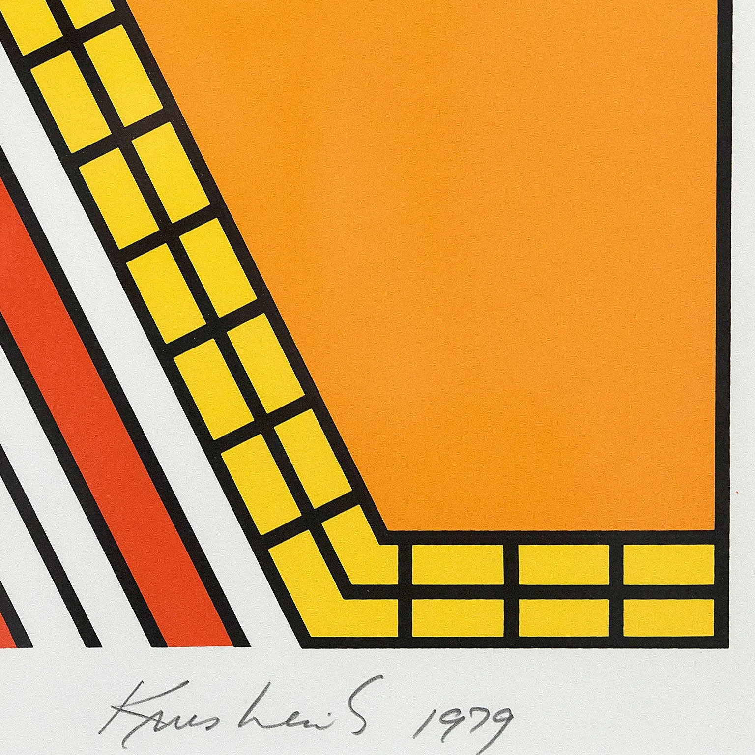 NICHOLAS KRUSHENICK "DEEP DOWN ORANGE" 1979