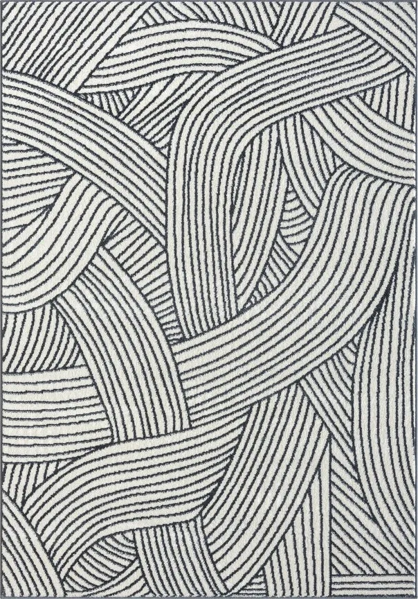 NUEVO MODERN LINED RUG 6'X9'