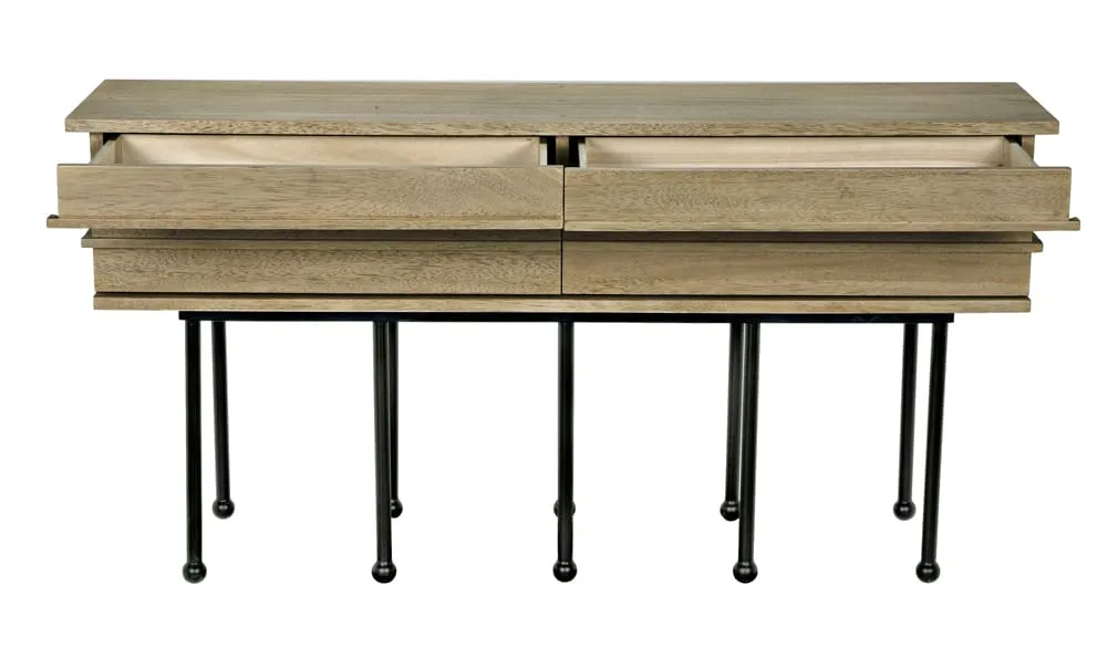Oliver Console-Washed Walnut