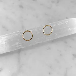 Open Circle Post Earrings