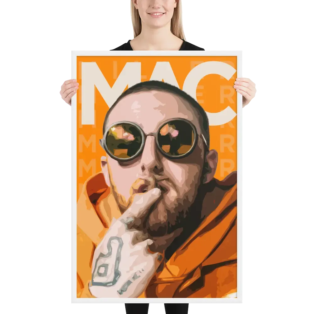 Orange Dream – A Vibrant Tribute to Mac Miller Poster
