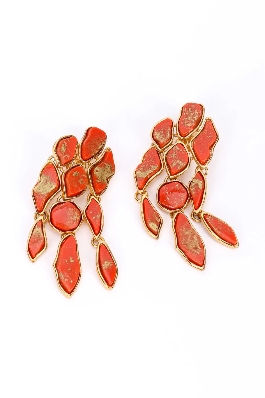 Organic Stone Chandelier Earrings