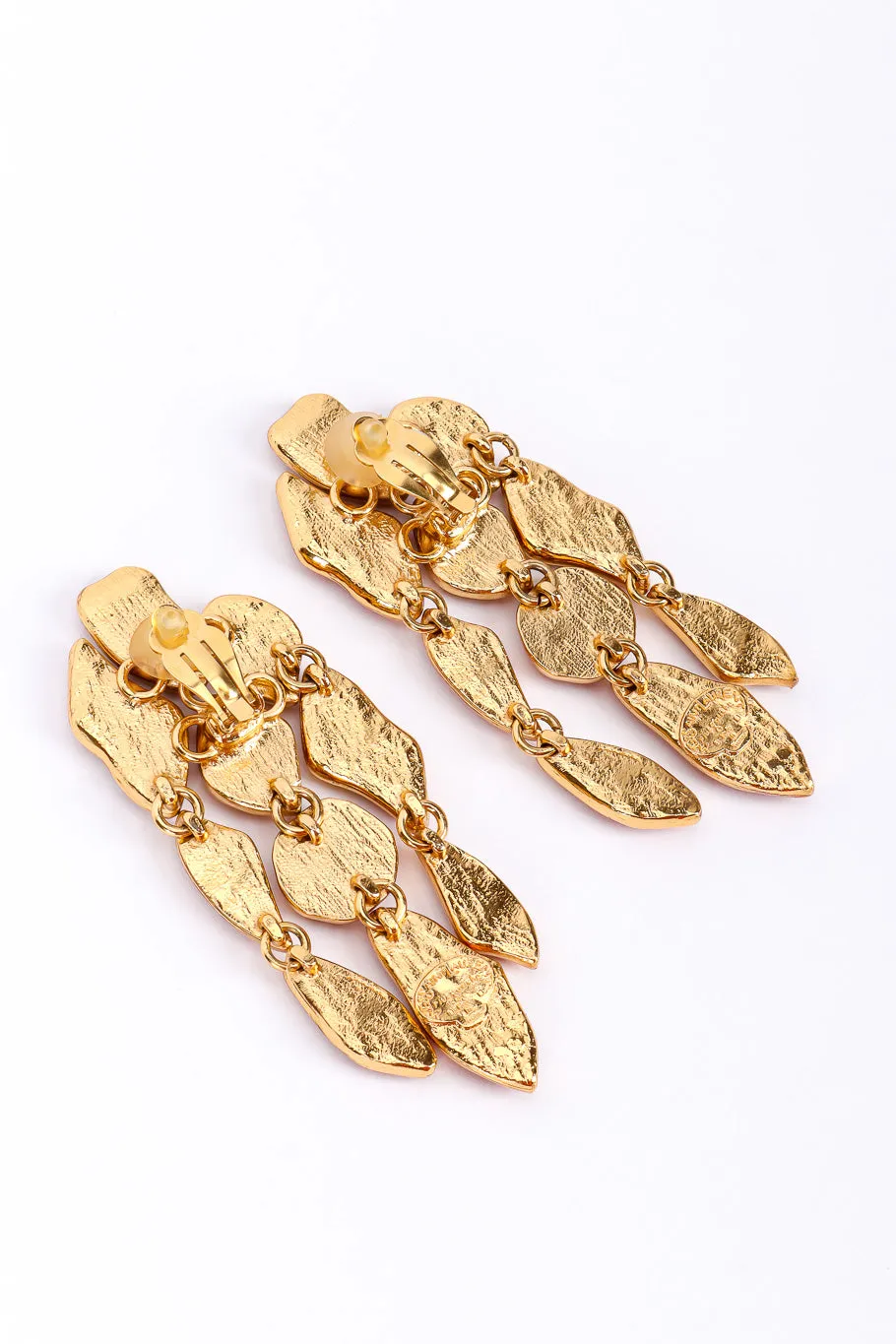 Organic Stone Chandelier Earrings