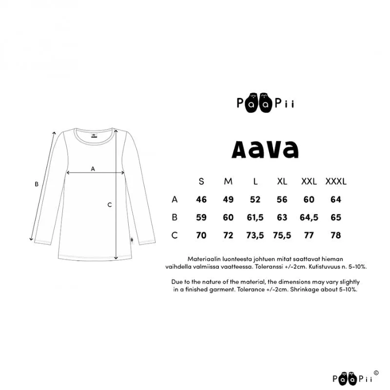 PaaPii Ladies Aava Seasons Top - Green/Rust