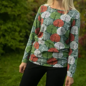 PaaPii Ladies Aava Seasons Top - Green/Rust