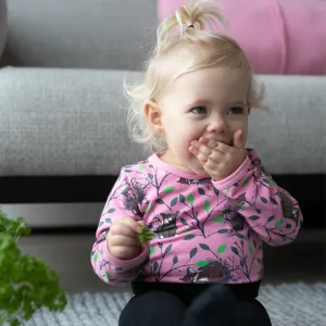 PaaPii Morning Bodysuit - Long Sleeve - Light Pink/Green