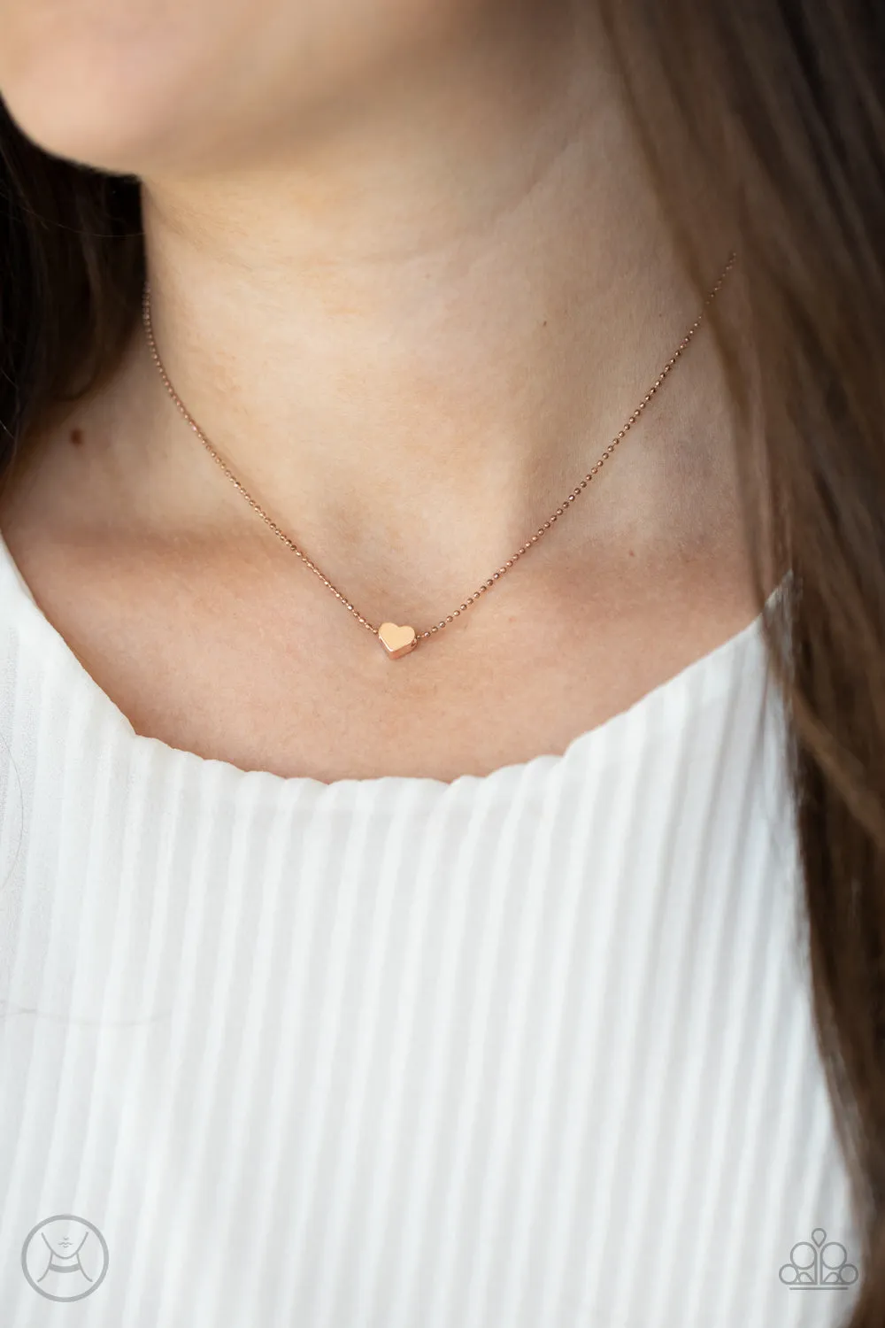 Paparazzi Humble Heart - Heart Choker Necklace