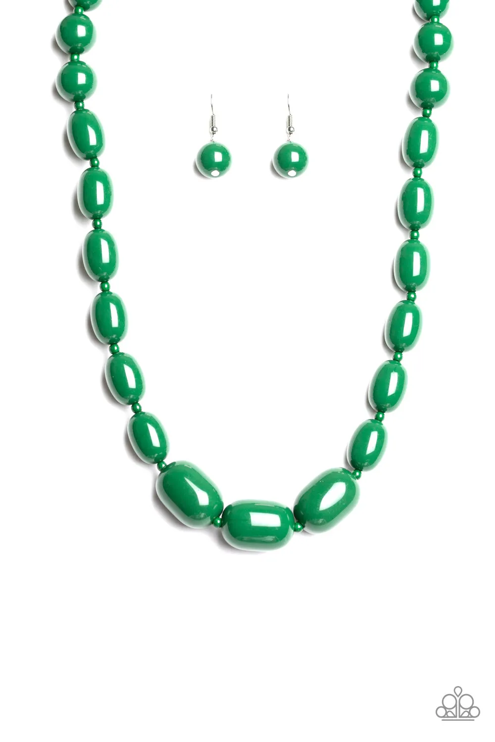 Paparazzi Poppin Popularity Necklace Green