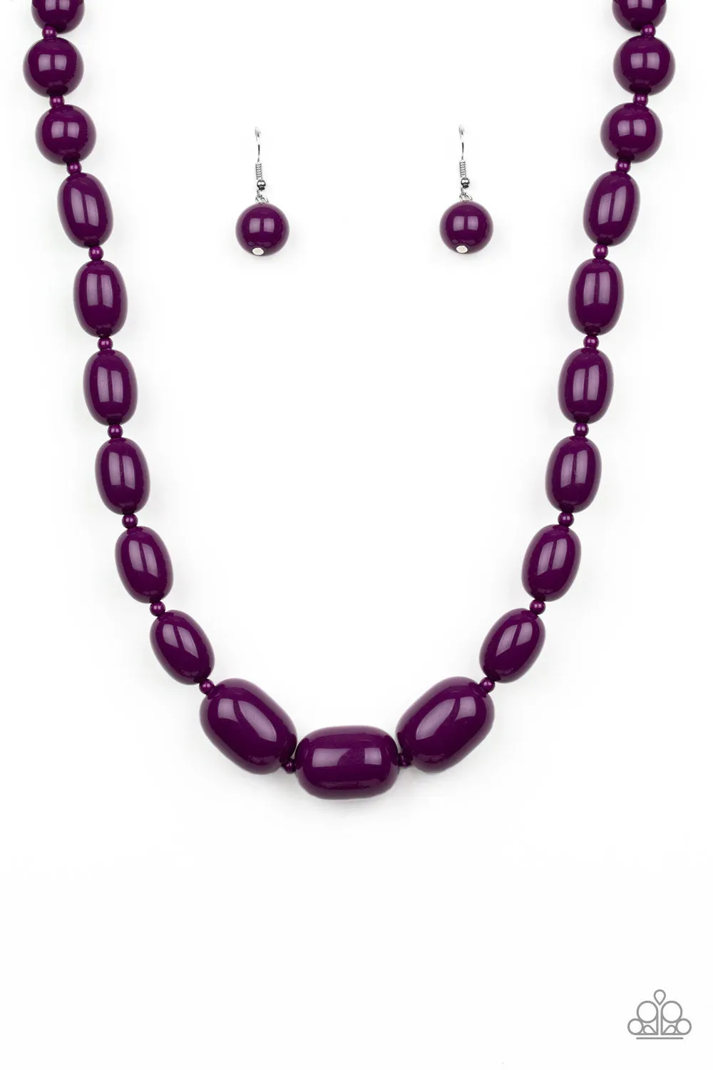Paparazzi Poppin Popularity Necklace Purple