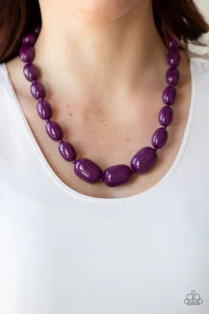 Paparazzi Poppin Popularity Necklace Purple