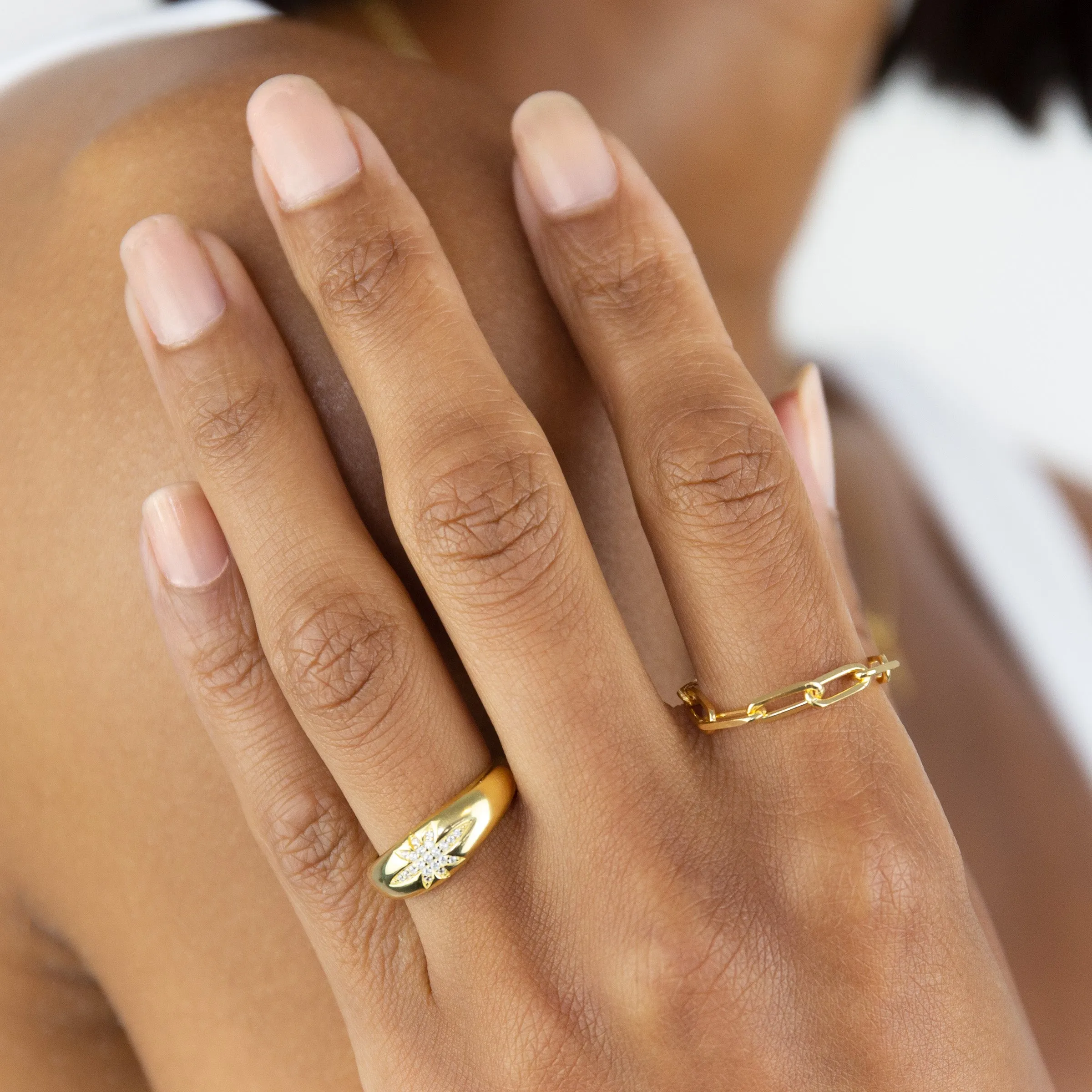 Paperclip Chain Ring