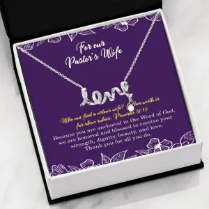 Pastors Wife Love Necklace