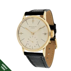 Patek Philippe 2494J Vintage 33mm Calatrava Watch Circa 1952