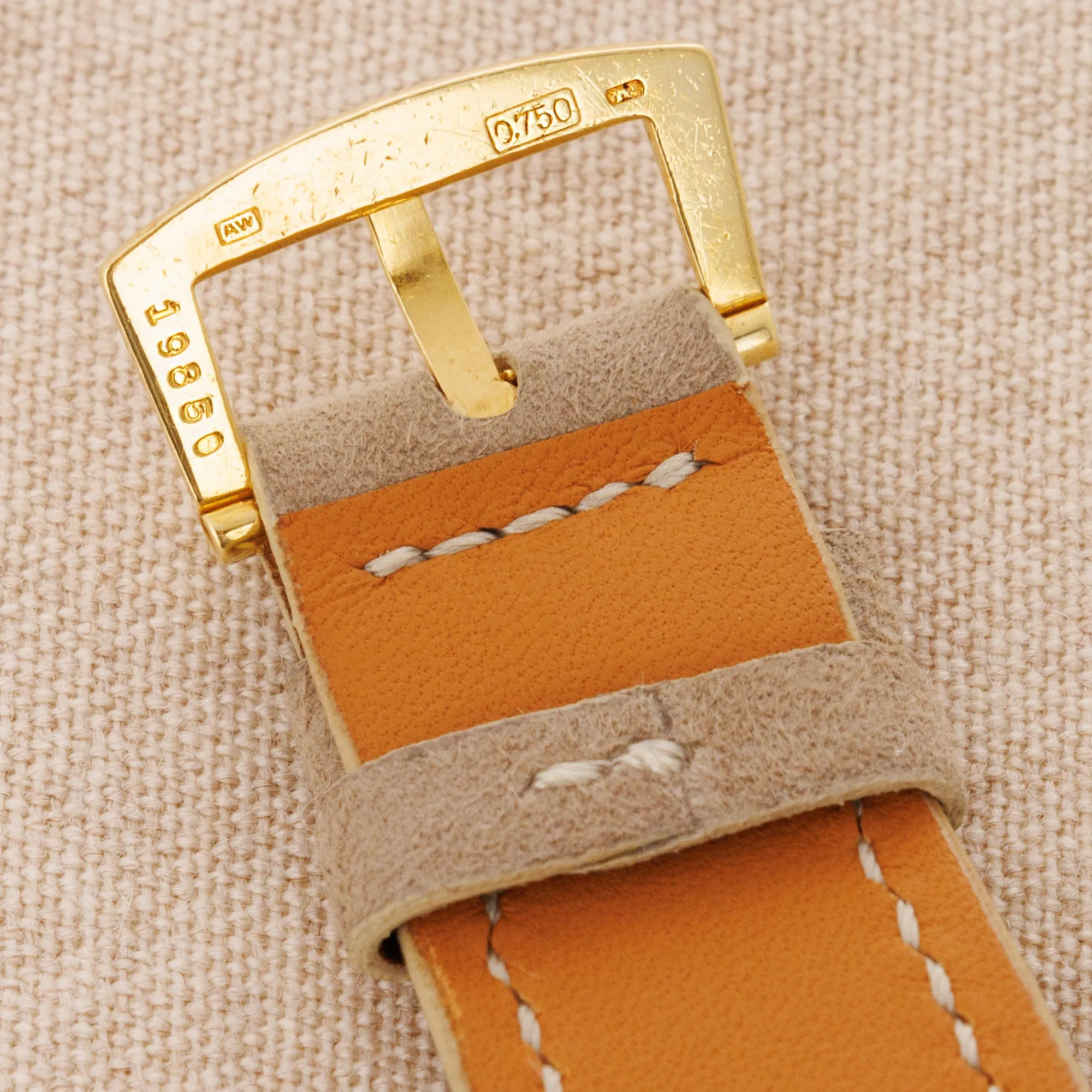 Patek Philippe Yellow Gold Rectangular Watch Ref. 10 with Remarkable Engraving Details