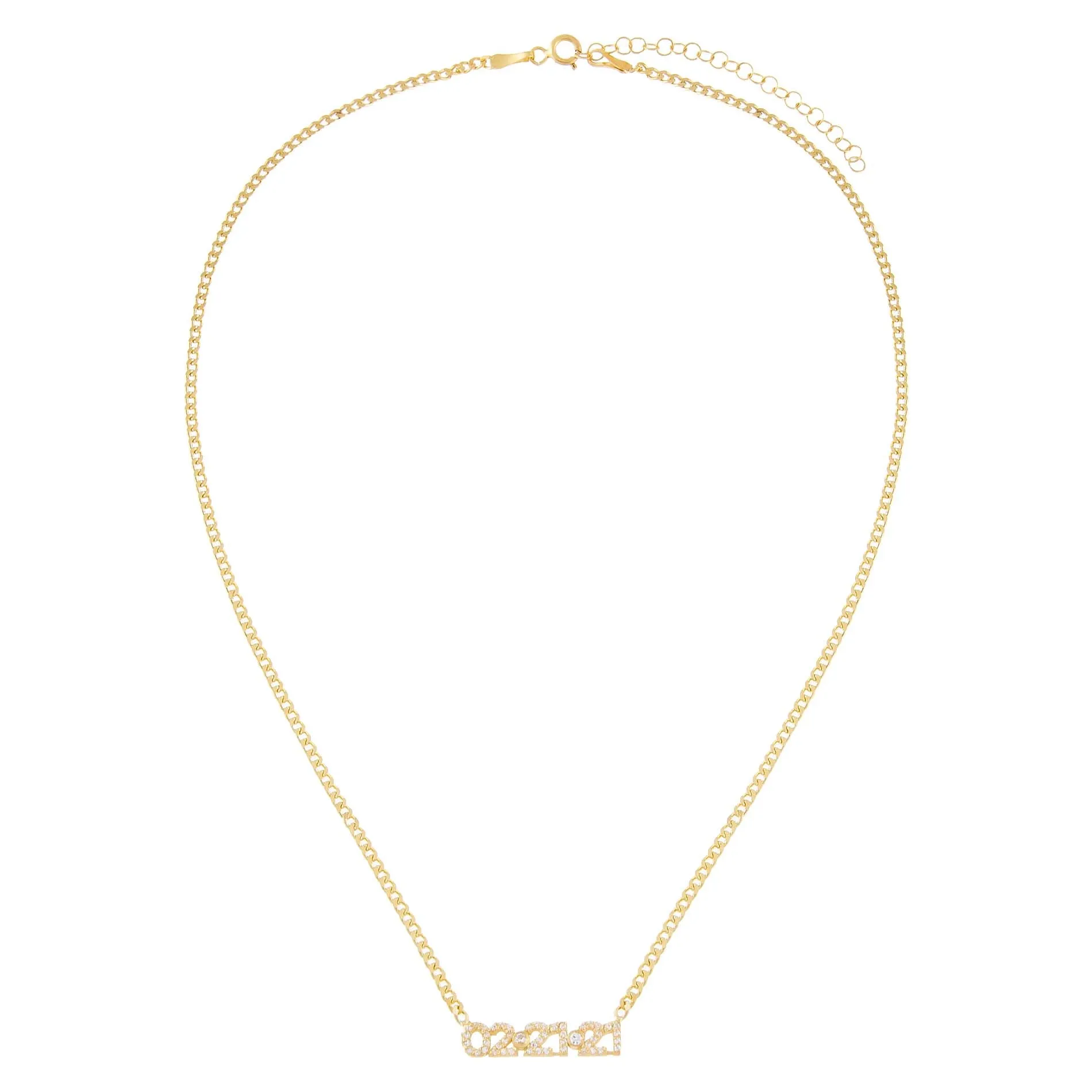 Pavé Date Necklace
