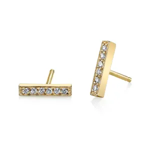 Pave Mini Bar Studs