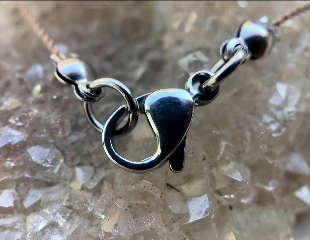 Peacock Quartz Cord Necklace
