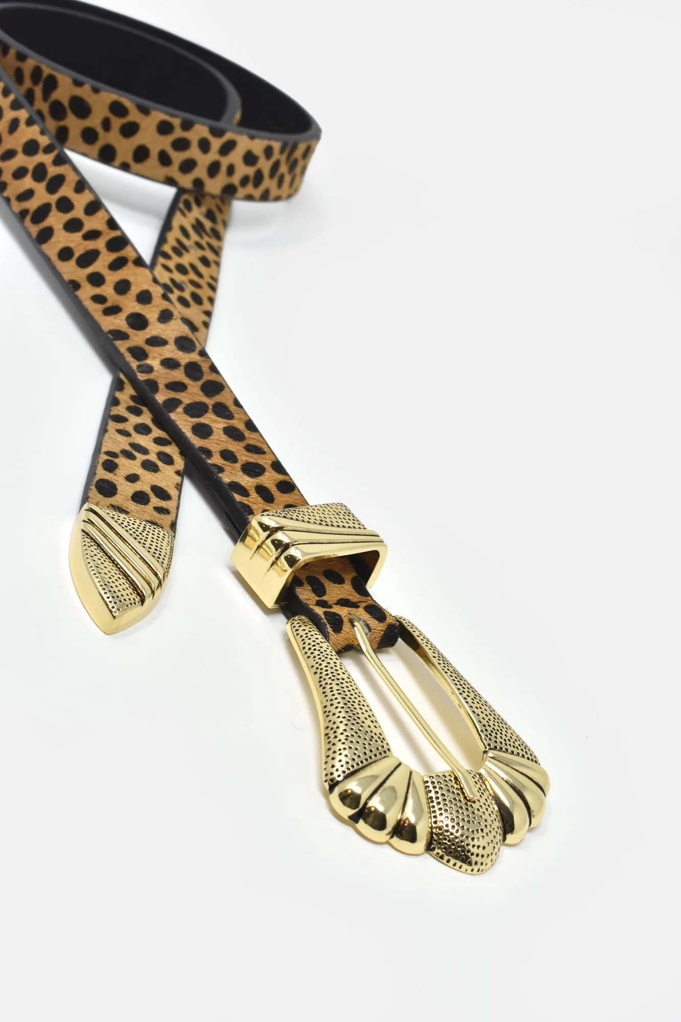 Penelope Ginger Cheetah Belt