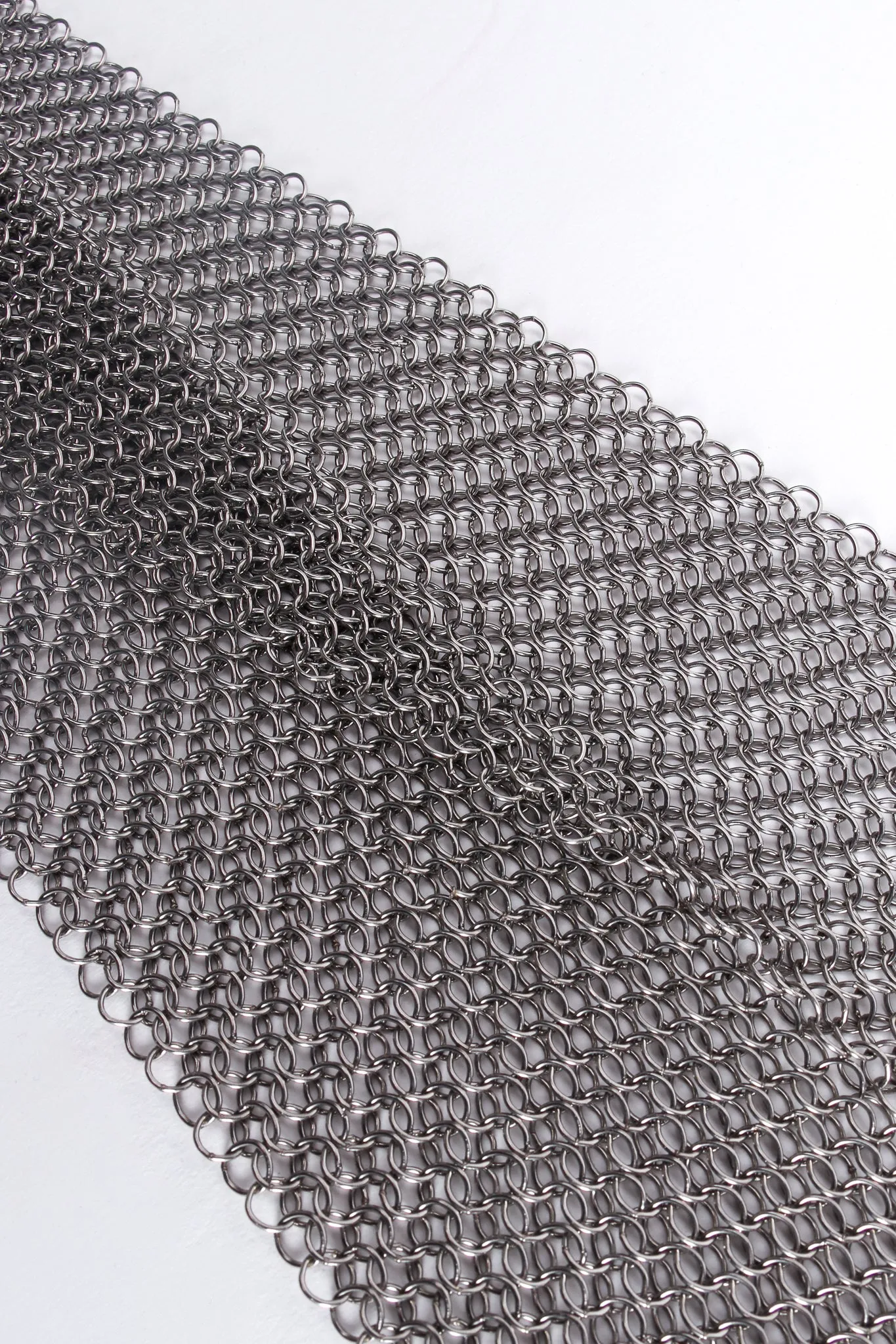Pewter Hand Buckle Mesh Wrap Belt II
