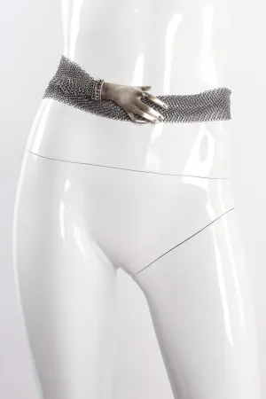 Pewter Hand Buckle Mesh Wrap Belt II